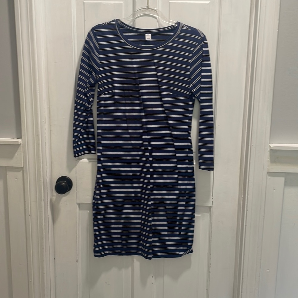 Old Navy 3/4 sleeve striped dress